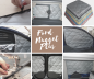 Preview: Thermomatten Premium Ford Nugget Plus Komplettset grau - zum Konfigurieren - mit farbigem Einfassband