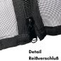 Preview: Moskitonetz Insektenschutzgitter VW T5 / T6 / T6.1 Heckklappe – Magnetische Befestigung - Reißverschluss - Detail