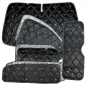 Preview: Set: Thermomatten schwarz Komplettset 8-teilig Ford Tourneo Custom V710 ab 10/2023 / VW neuer Transporter - langer Radstand