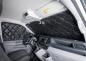 Preview: Blackline Thermomattenset 3-tlg. Fahrerhaus VW Caddy ab 2021/ Ford Tourneo Connect ab 22 Innenansicht montiert in Fahrzeug