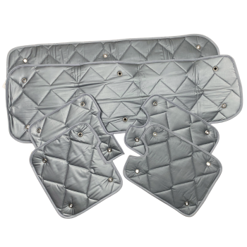 Thermomatten Wohnraummit grauer Innenseite und silberner Außenseite