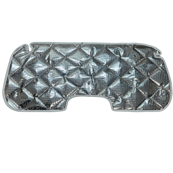 Preview: Thermomatte Heckklappe grau mit Ausschnitt für die Bremsleuchte