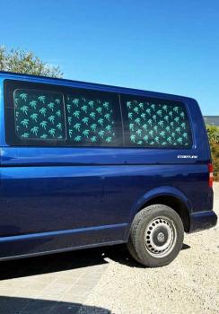 BusBoxx Thermomatten 3-tlg. Schiebetür + gegenüber (BC Säule) + Heckklappe VW T5 / T6 / T6.1 ohne Verkleidung - Magnetbefestigung