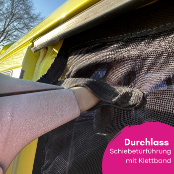 Preview: Detailansicht Moskitonetz an Fahrzeug montiert