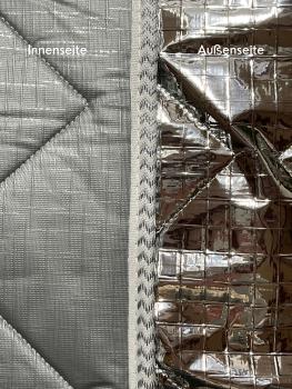 Einzelne Thermomatte Außenseite silber