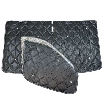 Thermomatten schwarz Fahrerhaus Ford Transit ab 2014 (großer Transporter) STANDARD