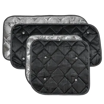 Thermomatten schwarz VW Caddy 2004 - 2020 Wohnraum langer Radstand