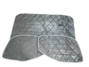 Set: Thermomatten Komplettset 9-teilig für Ford Tourneo Custom 2012  - 09/2023  kurzer Radstand für Heckflügeltüren STANDARD