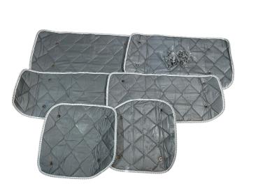 Set: Thermomatten Komplettset 9-teilig für Ford Tourneo Custom 2012  - 09/2023  kurzer Radstand für Heckflügeltüren STANDARD