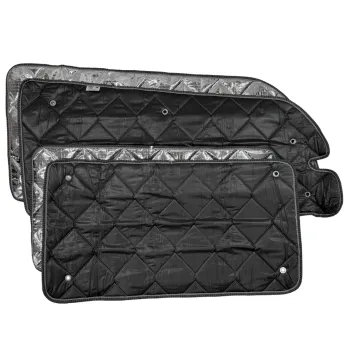 Preview: Set: Thermomatten schwarz Komplettset 9-teilig Mercedes Vito/Viano 2004-2014 (639) extralang