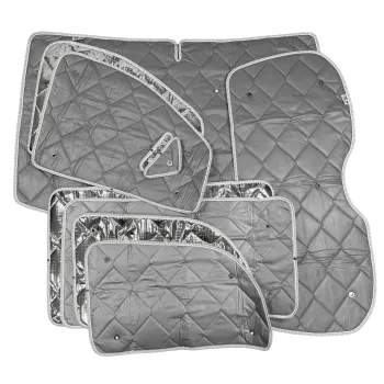 Thermomattenset 10 teilig grau