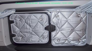 Thermomatten Premium Ford Nugget Plus Komplettset grau - zum Konfigurieren - mit farbigem Einfassband