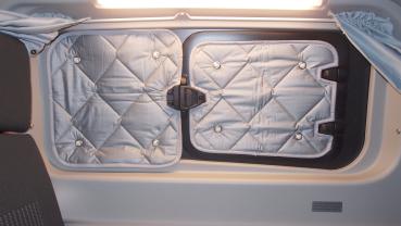 Thermomatten Premium Ford Custom / auch Tourneo und Nugget ab 2012 - 09/2023 Komplettset - zum Konfigurieren - mit farbigem Einfassband