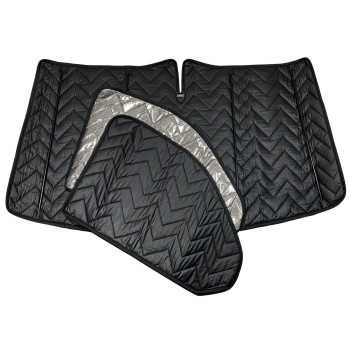 Thermomatten Fahrerhaus mit schwarzer Innenseite und silberner Außenseite