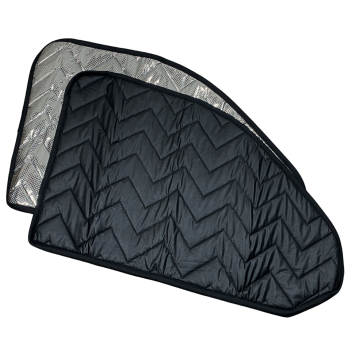 Preview: Thermomatte Seitenscheiben schwarze Innenseite / silberne Außenseite