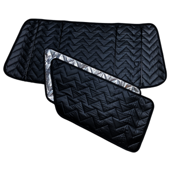 Thermomatten Fahrerhaus mit schwarzer innenseite und silberner Außenseite