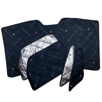 Thermomatten Fahrerhaus mit schwarzer Innenseite und silberner Außenseite