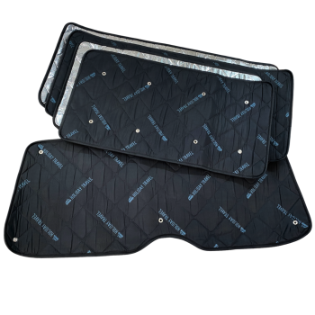 Thermomatten Wohnraum und Heck mit schwarzer Innenseite und silberner Außenseite