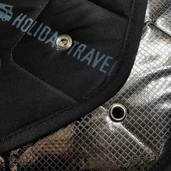 Preview: Detail Thermomatte schwarz silber