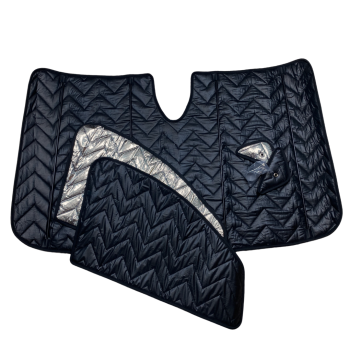 Thermomatten Fahrerhaus innen schwarz außen silber