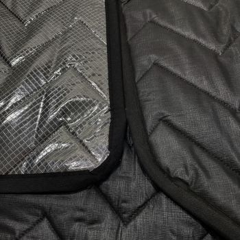 Detail Thermomatten innen schwarz / außen silber