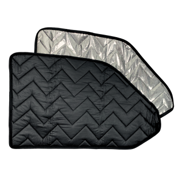 Thermomatten Fahrerhaus mit schwarzer Innenseite und silberner Außenseite