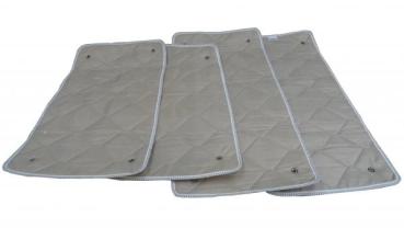 Thermomatte Wohnraum grau