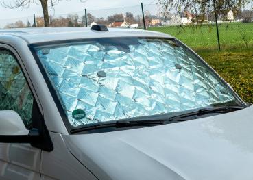 Blackline Thermomattenset 3-tlg. Fahrerhaus VW T4 montiert in Fahrzeug