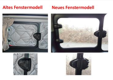 Thermomatten Premium Ford Nugget Plus Komplettset grau - zum Konfigurieren - mit farbigem Einfassband