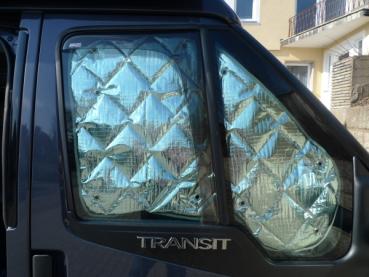 Thermomatten PREMIUM Ford Transit Euroline L1 bis BJ 2013 Komplettset - zum Konfigurieren - mit farbigem Einfassband