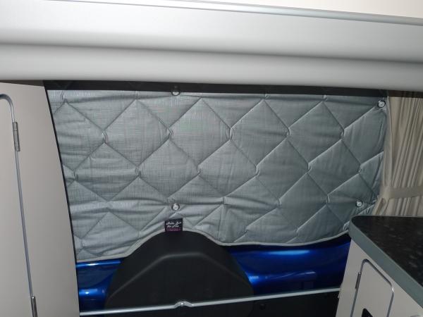 Thermomatten Premium Ford Nugget Plus Komplettset grau - zum Konfigurieren - mit farbigem Einfassband