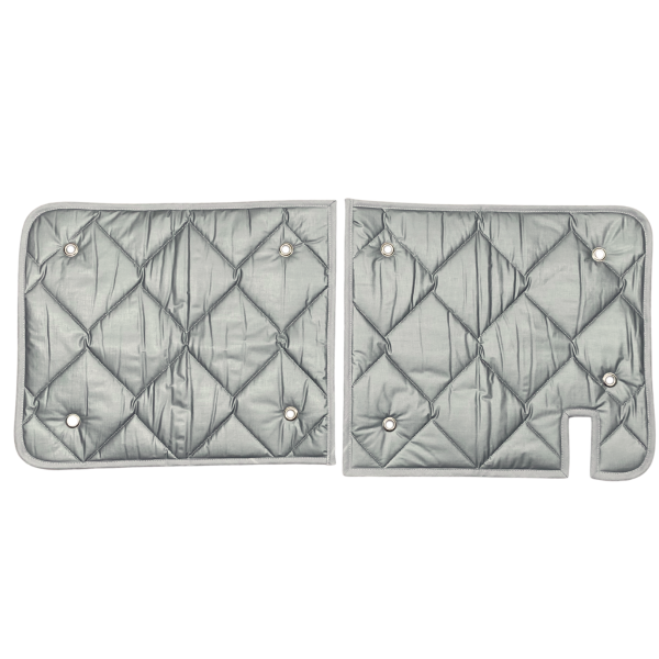 Thermomatten für nachgerüstete Schiebefenster mit grauer Innenseite