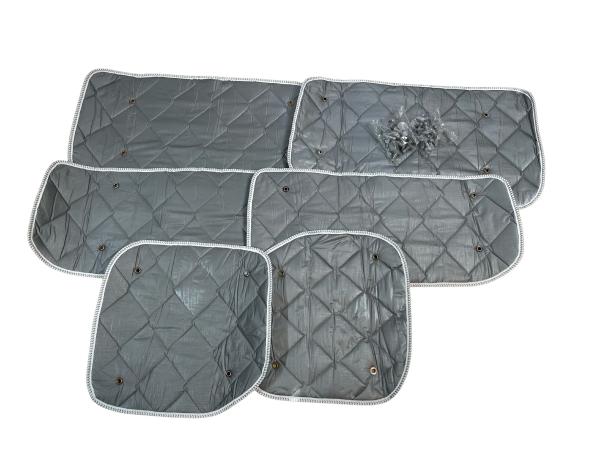 Set: Thermomatten Komplettset 9-teilig für Ford Tourneo Custom 2012  - 09/2023  kurzer Radstand für Heckflügeltüren STANDARD