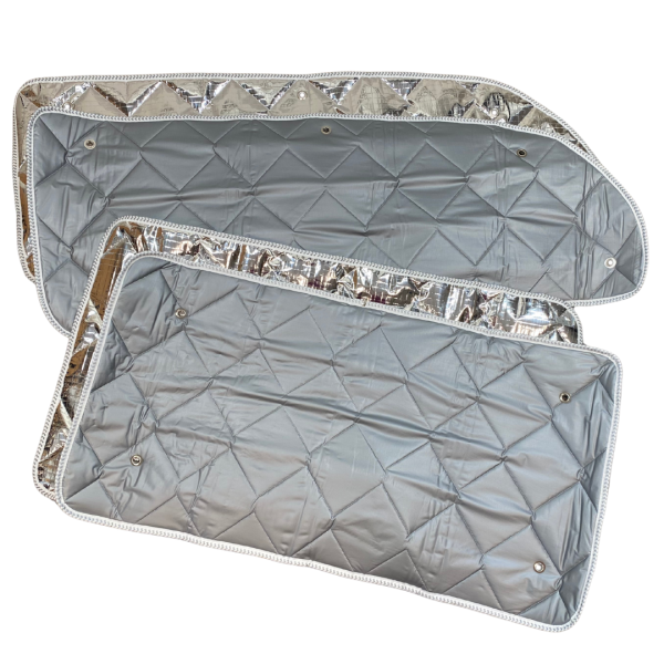 Thermomatten Wohnraum innen grau / außen silber