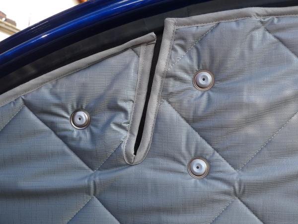 Thermomatten Premium Ford Nugget Plus Komplettset grau - zum Konfigurieren - mit farbigem Einfassband