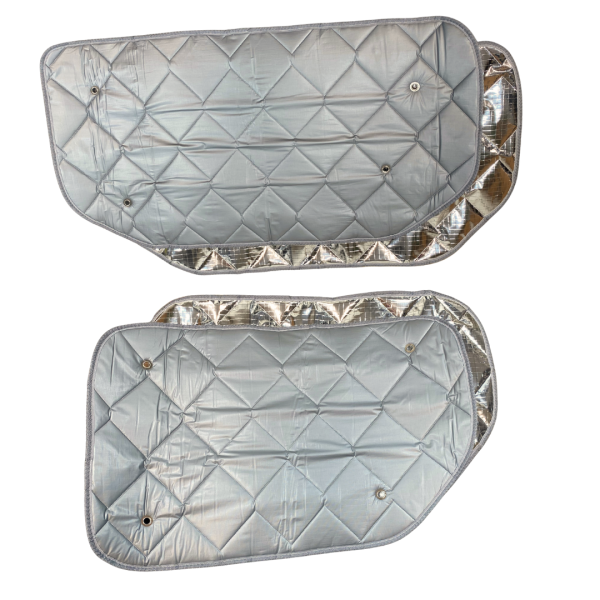 Thermomatten Wohnraum innen grau außen silber