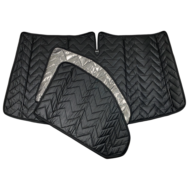 Thermomatten Fahrerhaus mit schwarzer Innenseite und silberner Außenseite