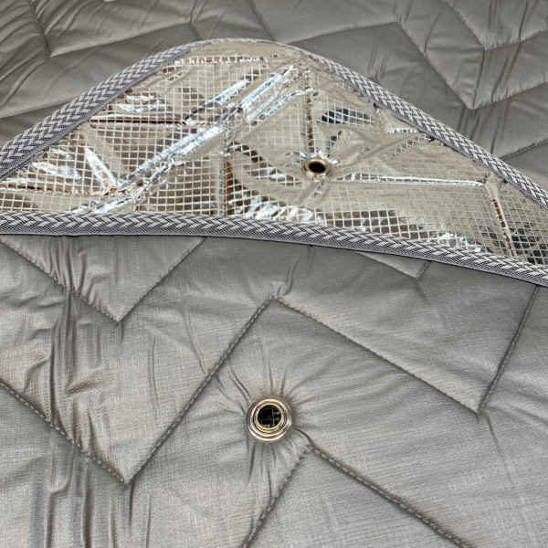 Detail Thermomatten innen grau / außen silber