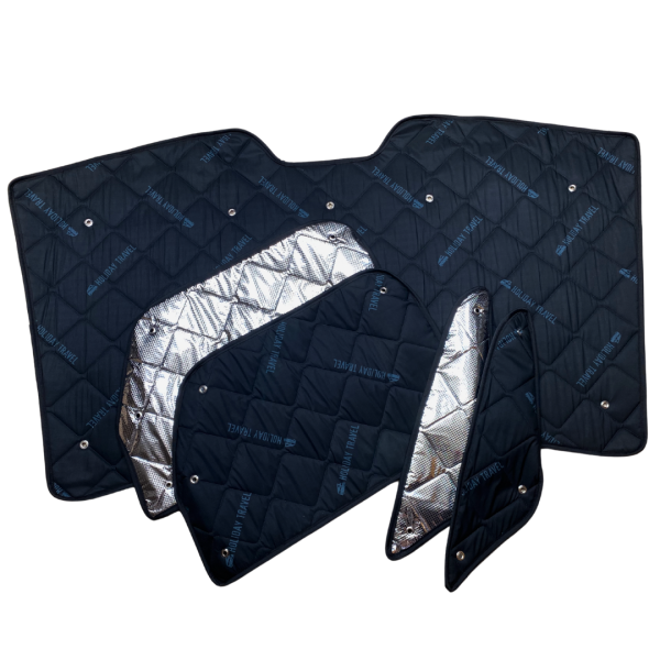 Thermomatten Fahrerhaus mit schwarzer Innenseite und silberner Außenseite