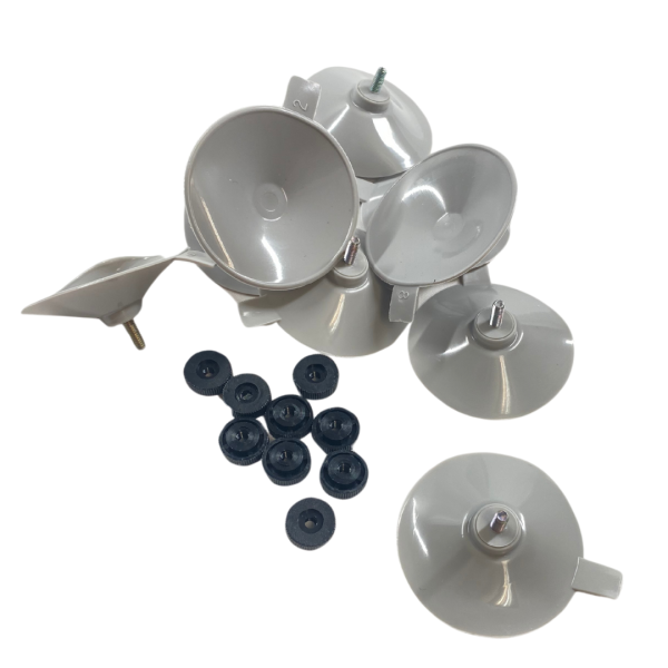 Saugnäpfe mit Schraubverschluss