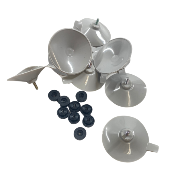 Saugnäpfe mit Schraubverschluss