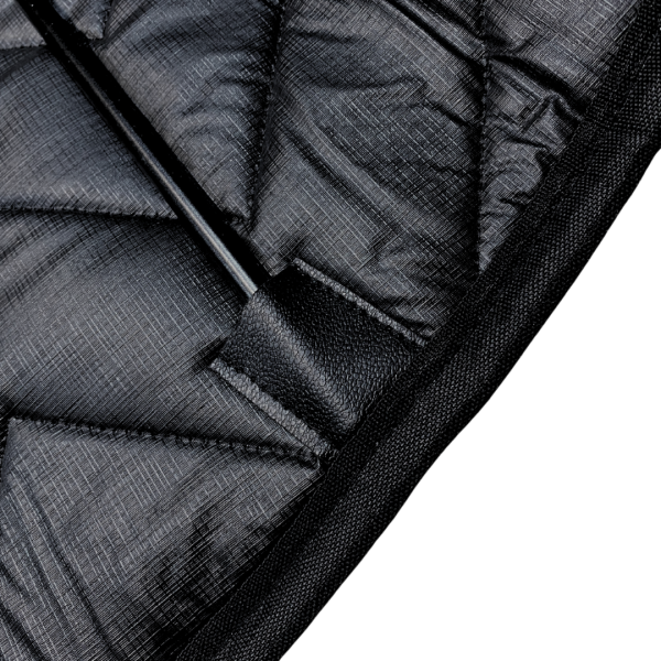 Detail schwarze Thermomatte