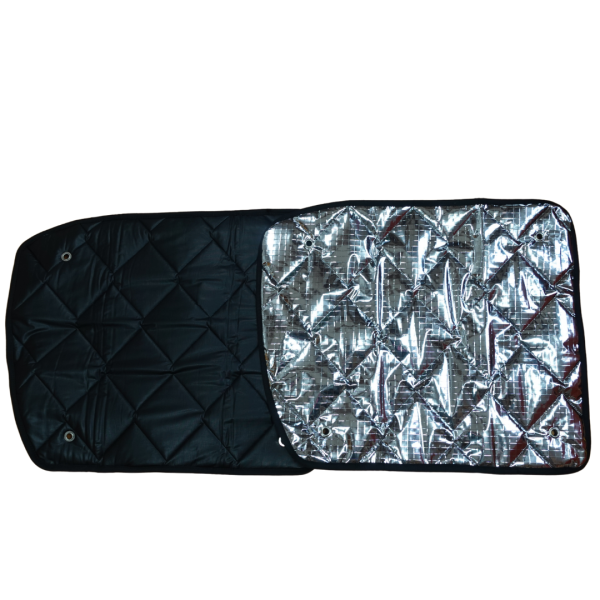 Blackline Thermomattenset 2-tlg. Hecktüren VW T5/T6/T6.1 mit Hartfaserverkleidung Vorder- und Rückseite