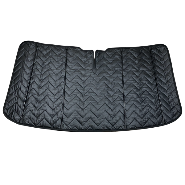 Thermomatte Frontscheibe mit schwarzer Innenseite