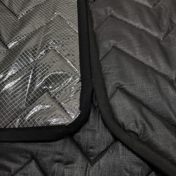 Detail Thermomatten innen schwarz / außen silber