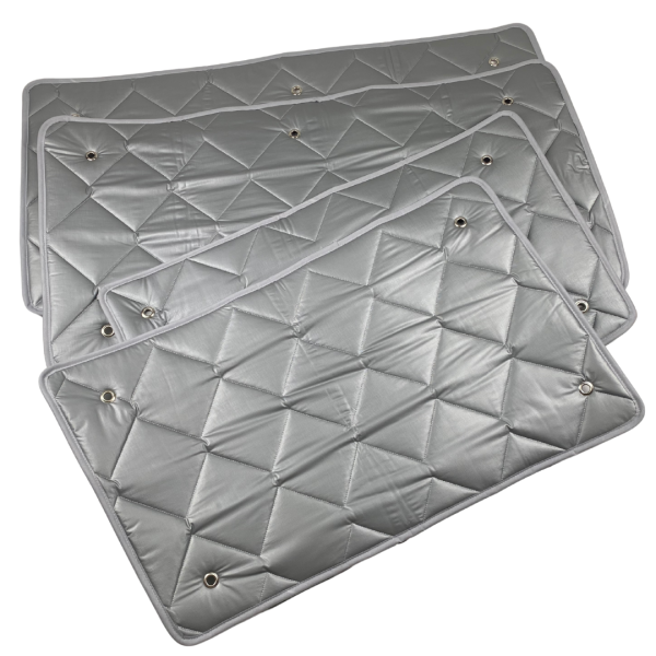 Thermomattenset T5 / T6 / T6.1 Multivan mit Sonnenschutzrollos und durchgehenden Fenstern