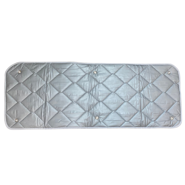 Thermomatte Heckscheibe mit grauer Innenseite