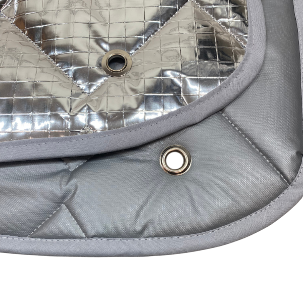 Detail Thermomatten innen grau / außen silber