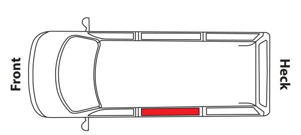 Skizze Van markierter Wohnraumbereich